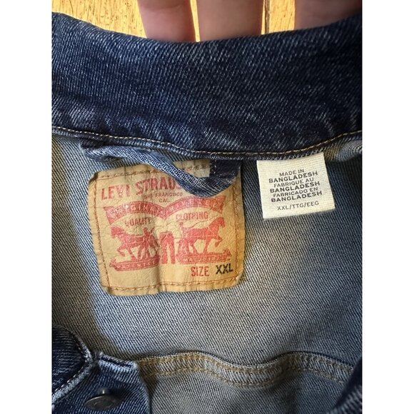 Levi's Mens Trucker Jean Jacket Colusa Denim Stretch 723340322 Mens XXL - Picture 6 of 12